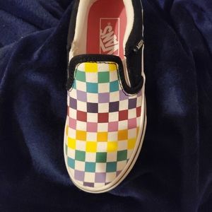Girls checkered vans